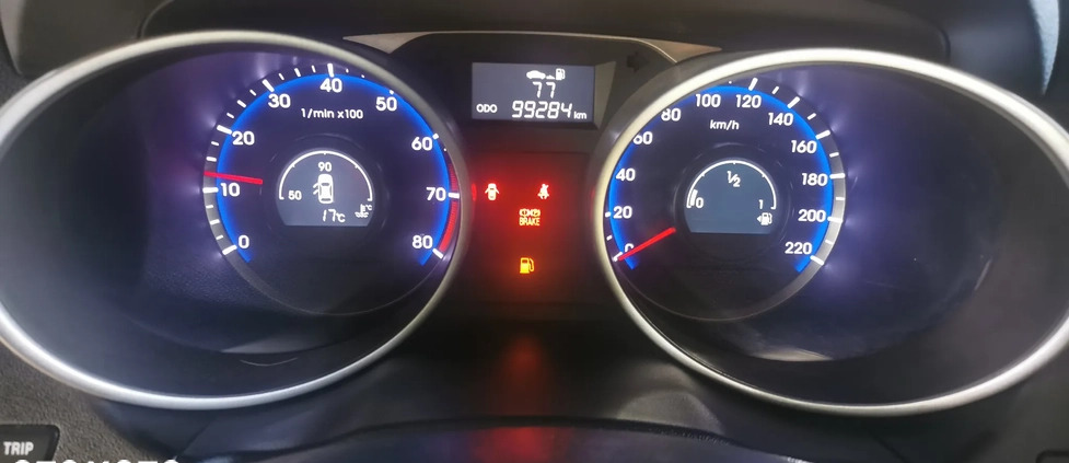 Hyundai ix35 cena 46800 przebieg: 99200, rok produkcji 2013 z Dobczyce małe 277